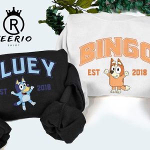 Bluey and Bingo Sweatshirt, T-shirt, Hoodie