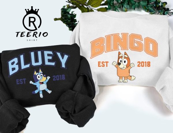 Bluey and Bingo Sweatshirt, T-shirt, Hoodie