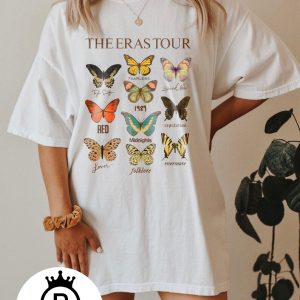 The Eras Tour Butterfly Shirt, The Eras Tour Merch Concert Shirt