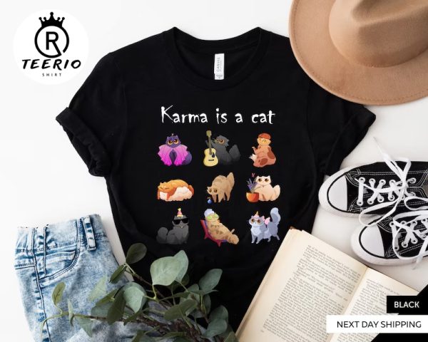 Taylor Swift Merch, Karma is a Cat T Shirt