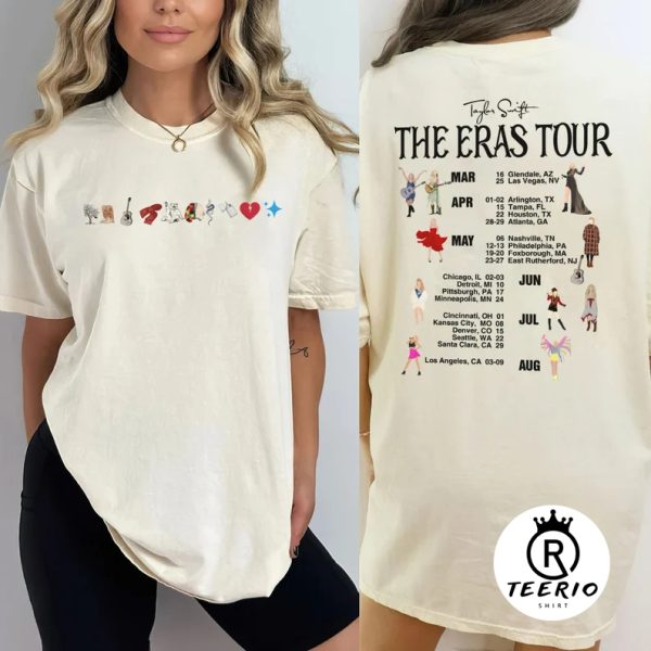 Vintage The Eras Tour Vintage Shirt, 2 Side Taylor’s Version Shirt,