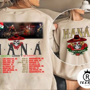 Mana Shirts, Mana Tour 2023 Hoodie, Mana Band Tshirt, Mana Concert Shirt, México Lindo Y Querido Tour Shirt, Music Tour 2023 Shirts