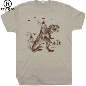 Jesus Riding Dinosaur T Shirt