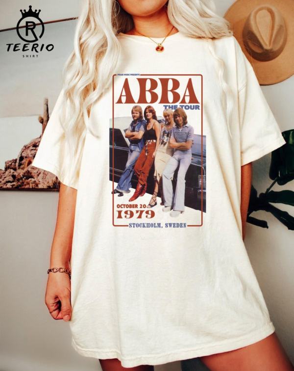 1979 Vintage Abba Tee, Abba T-Shirt, Abba The Tour T-Shirt, Abba Band Shirt, Music Sweatshirt UK, Music Hoodie, Gift For Fan