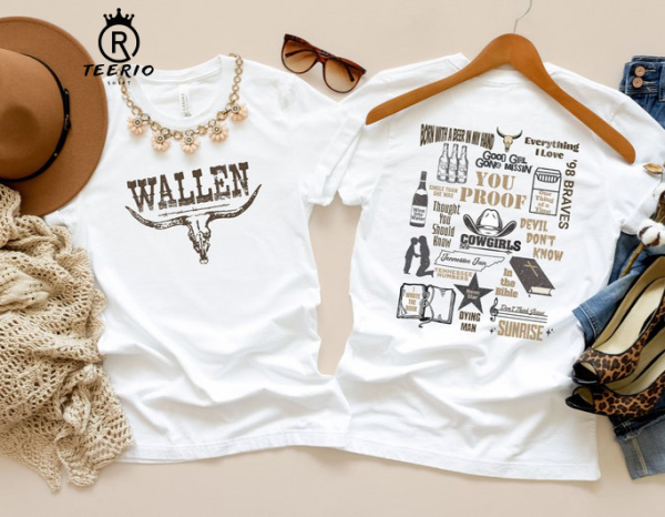 Wallen Shirt | Western Cowboy Shirt | One thing at a Time Shirt | Cowgirl Shirt | Wallen Western shirt | Country Music tee | Double Sided