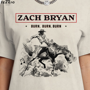 Zach Bryan Shirt, Zach Bryan Burn Burn Burn Tour 2023 Shirt, Country Music Shirt, Western Shirt, Zach Bryan Tour Merch