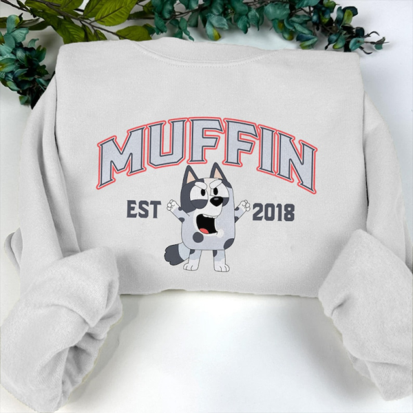 Muffin Cupcake Heeler Shirt, Bluey and Bingo Sweatshirt, Y2k Trending Sweatshirt, Crewneck Sweater, Bluey Shirt