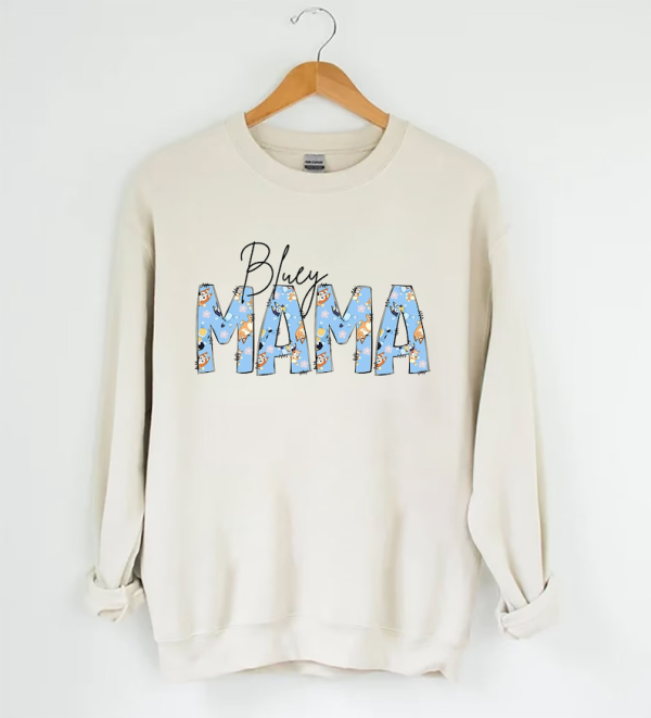 Bluey Mama Character Shirt, Mum Life Bluey T-shirt, Funny Bluey Shirt, Bluey And Bingo, Gift For Mom, Funny Mom Shirts, Bluey T-shirt