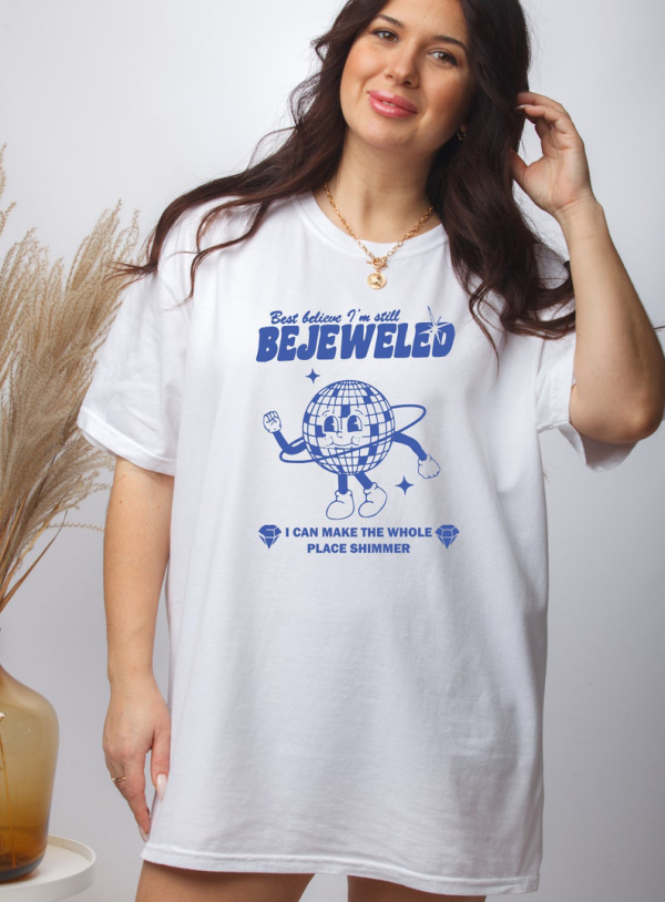 Bejeweled Midnights Oversized Shirt, Comfort Colors Taylor Tee, Bejeweled Disco Ball T-Shirt