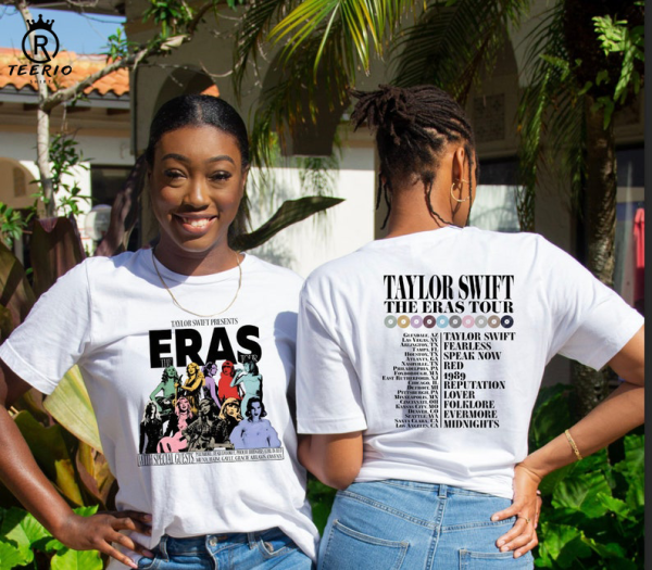 Vintage The Eras Tour Vintage Shirt, 2 Side Taylor’s Version T-Shirt, The Eras Tour 2023 Shirt, Swiftie Fan, Taylor The Eras Tour Shirt