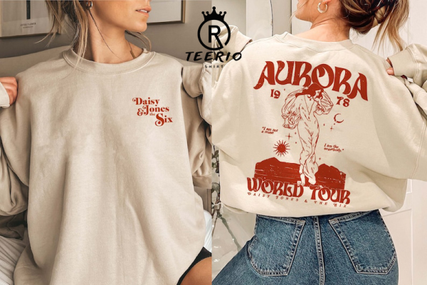 Vintage Daisy Jones & The Six Aurora 2 Side Shirt, Daisy Jones And Billy Dunne Shirt, Daisy Jones Aurora World Tour Merch 2023 Shirt