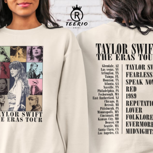 The Eras Tour Shirt, Taylor Shirt, Swiftie Merch Sweatshirt, Taylor’s Version Shirt, Meet Me at Midnight, Swiftie Shirt, Taylor Fan Gift