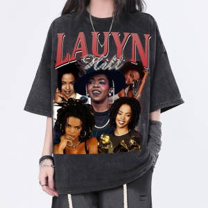 Lauryn Hill Vintage Washed Shirt, Hill Rapp Unisex Homage Tee , Fans Gift For Women, Retro 90’s T-Shirt For Men