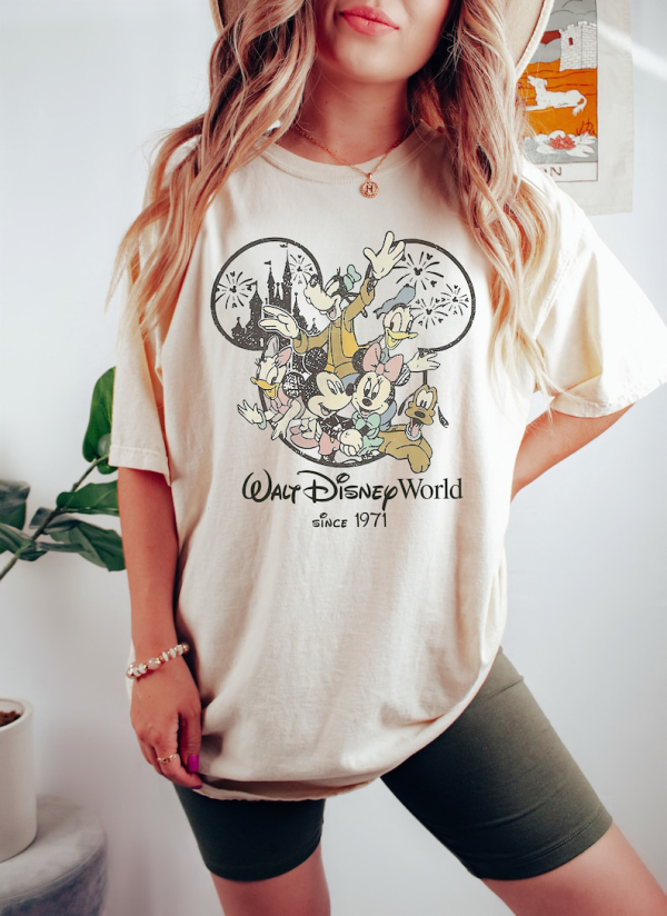 Vintage Walt Disney World Est 1971 Shirt,Mickey and Friend Shirt,Disneyworld Est 1971 Shirt,Disney Family Shirt,Disneyland