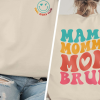 Mama Sweatshirt, Mom Sweatshirt, Retro Boho Funny Mama Shirt, Gift for Mom, Baby Shower Gift, Mama Mommy Mom Bruh Sweatshirt