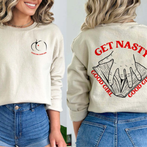 Get Nasty Good Girl Russ 2 Side Shirt, Good Girl Shirt, SMUT Sweatshirt, Booktok Tee Sweatshirt Hoodies