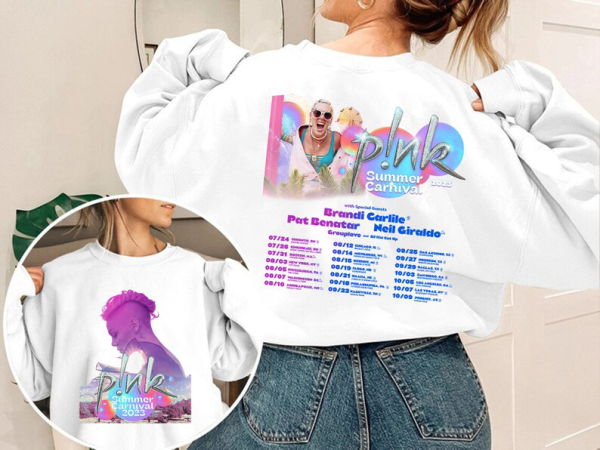 P!nk Tour 2023 2 sides Shirt, Summer Carnival Tour Hoodie, P!nk T-shirt