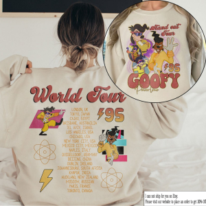 Retro 90s Disney A Goofy Powerline Stand Out Tour 94 Shirt, Disney A Goofy Movie Sweatshirt, Max Goofy, Unisex T-shirt Family Birthday Gift