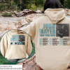 John Mayer Music Shirt, 2 Side John Mayer Solo Tour Sweatshirt, John Mayer Solo Tour Vintage Retro Graphic Tee Music Unisex Gifts Fan Hoodie