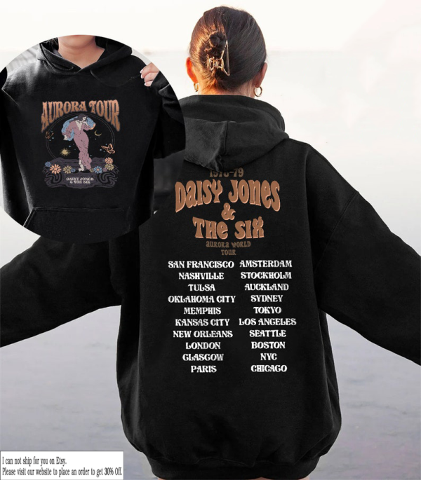 Daisy Jones and The Six Aurora 2 Sides Shirt, Aurora World Tour Tshirt, Daisy Jones And The Six Band Tee, Sweatshirt, Hoodie, Gifts For Fans