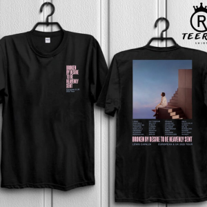 Lewis Capaldi Broken By Desire To Be Heavenly Sent European and UK Tour 2023 T-Shirt