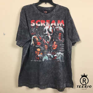 Retro 90s S C R E A M Movie Unisex Mineral Wash T-Shirt