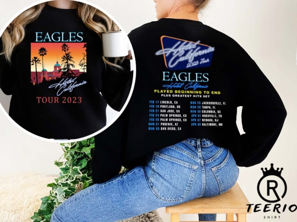 The Eagles Hotel California Tour 2023 Shirt