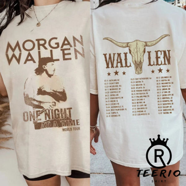 Retro Morgan Wallen’s One Night At A Time World Tour T-Shirt