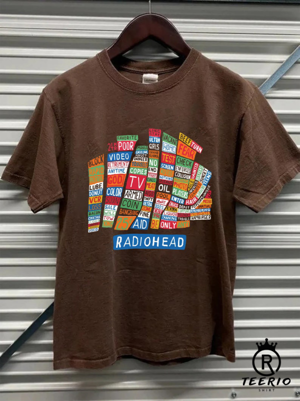 Vintage 90s Shirt, Book Shirt, Vintage 90s, Radiohead Shirt, Radiohead Apparel Gift, Tee, Merch Tee, Hip Hop Unisex Tshirt