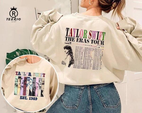 The Eras Tour Vintage 2 Side Shirt 03, Taylor’s Version Tshirt, The Eras Tour 2023 Sweatshirt, Taylor Retro Concert Hoodie