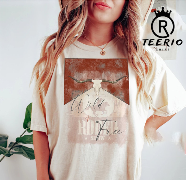 Western American Rodeo Shirt, Vintage Inspired Tee Shirt, Western Graphic Tee, Retro Tee Shirt