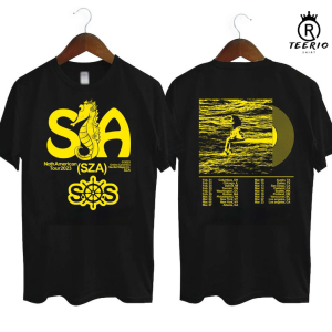 SZA SOS tour T-shirt, Sza Merch 2023 2Sides Prints Shirt , Sza North American Tour Merch, SOS Tour 2023, SOSTour Columbus Hoodie