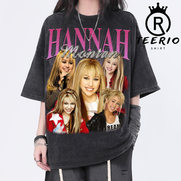 Hannah Montana Vintage Washed Shirt, Actor Retro 90’s T-Shirt, Fans Gift For Women, Homage Tee For Men