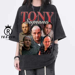 Tony Soprano Vintage Washed Shirt, Actor Retro 90’s T-Shirt, Fans Gift For Women, Homage Tee For Men