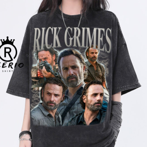 Rick Grimes Vintage Washed Shirt, Actor Retro 90’s Unisex T-Shirt, Fans Gift For Women, Homage Tee For Men