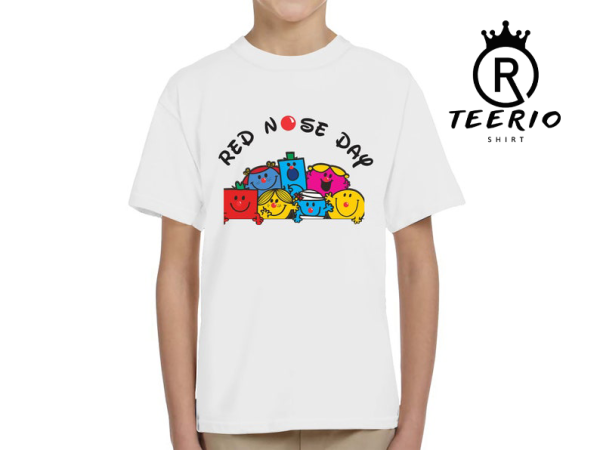 Red Nose Day T-Shirts 2023 Comic Relief Event Boys Girls Kids T-Shirts Tee Top