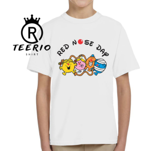 Red Nose Day T-Shirts 2023 Comic Relief Event Boys Girls Kids T-Shirts Tee Top