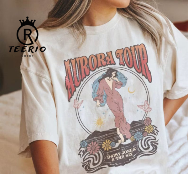 Retro The Aurora Tour 1978-79 Shirt, Vintage Daisy Jones & The Six Shirt, Brilliant Taylor Jenkins Reid Shirt, Aurora World Tour Tee