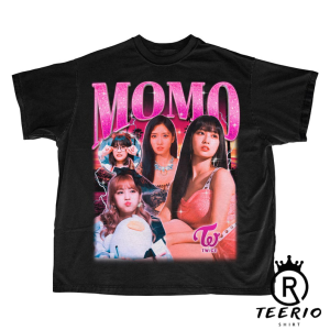 Twice Momo Retro Bootleg T-shirt – Twice Shirt – Kpop Shirt – Kpop Merch – Twice Clothing – Kpop Gift for he and him – Rap Hip hop Tee