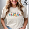 Personalized Grandma Shirt, Colorful Pattern Love Is Being Call Grandma Cute Heart Kids Shirt, Custom Grandkids NamesT-Shirt