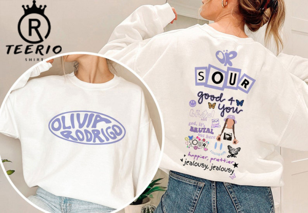 Olivia Rodrigo Sweatshirt, Olivia Sour Tour 2022 Hoodie, Good 4 U Shirt, Sour Album T-Shirt, Vintage Olivia Rodrigo Shirt, Olivia Merch