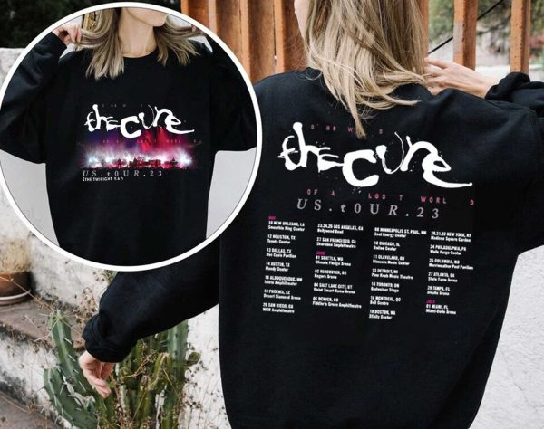 The Cure 2023 North American Tour Dates T-Sshirt, The Cure Shows of a Lost World US Tour 2023 T-Shirt, 2023 Tour Concert tshirt