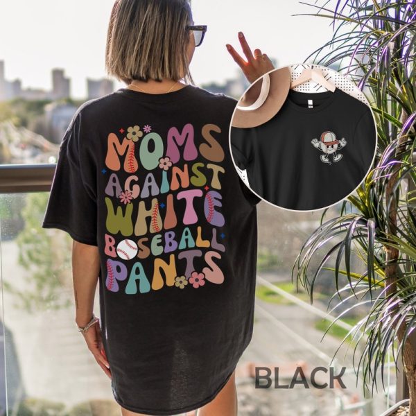 Baseball Mom Shirts For Moms on Mother’s Day, White Baseball Pants, Funny Baseball Mama Tshirt, Baseball Season Family Shirt, Baseball Game, tshirt