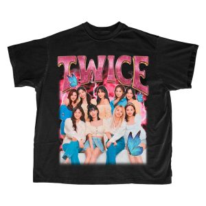 Twice Retro Bootleg T-shirt – Twice Kpop Tee – Kpop Merch – Kpop Gift for her or him – Twice Retro tshirt