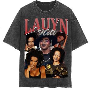 Lauryn Hill Vintage Washed Shirt, Hill Rapp Unisex Homage Tee , Fans Gift For Women, Retro 90’s T-Shirt For Men T-Shirt