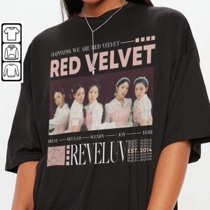 Vinatge Red Velvet Shirt,Red Velvet Unisex Kpop Shirt, Vintage Style Korean Pop Sweatshirts T-Shirt Hoodie