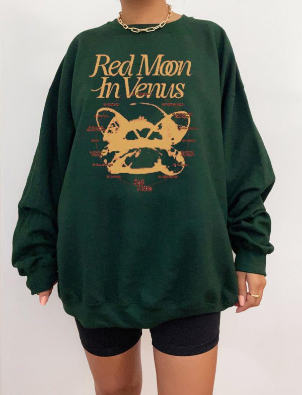 Kali Uchis trasckilist 2023 album t-shirt, Red Moon In Venus Merch Sweatshirt Hoodie,Kali Uchis Rmiv Album