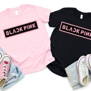 Black Pink Merch Logo Shirt,Korean Kpop Music Lover Sweatshirt,Concert Girls T shirt,Black Pink Fan Concert Group Hoodie,Pink Venom Shirts