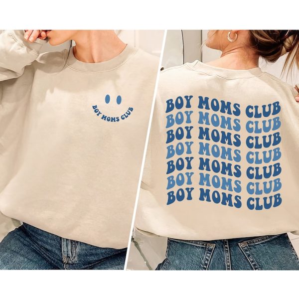 Boy Moms Club Sweatshirt, Boy Mom Sweatshirt, Boy Mom Club, Mom Sweatshirt, Mama Shirt, New Mom Gift, Mom Birthday Gift, Mama Sweatshirt