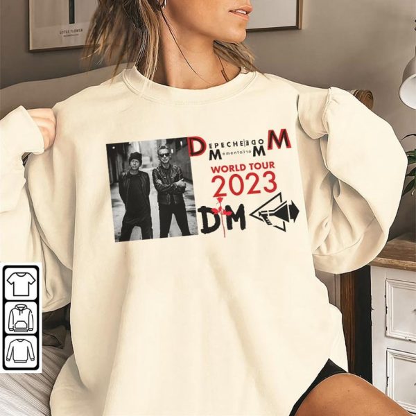 Depeche Mode Memento Mori World Tour T-Shirt, Depeche Mode 2023 Rock Tour Shirt, Hoodie Long Sleeve Shirt